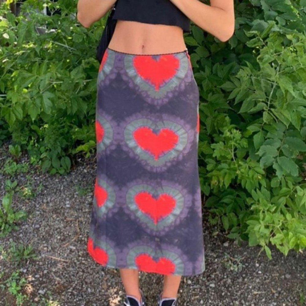 Omighty One Love Tye Dye Heart Skir